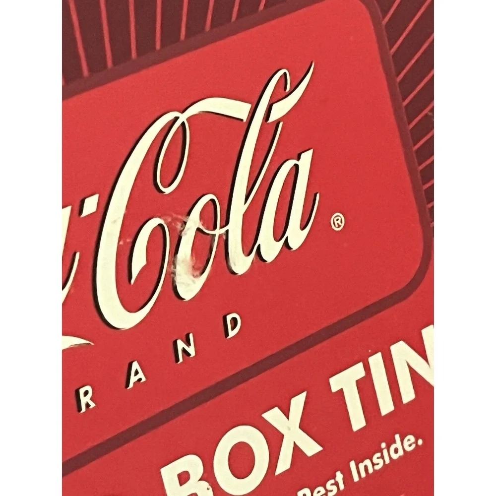 Drink Coca-Cola Photo Box Coke Fountain‎ Service Collectors Tin Storage Box